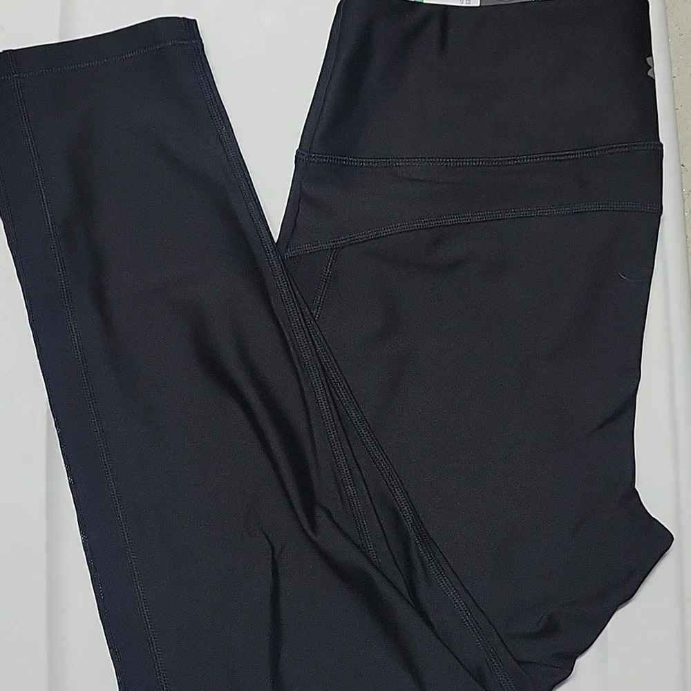 NWT Under Armour Compression Heatgear Ankle Crop Side Mesh Legging LARGE - Picture 1 of 7